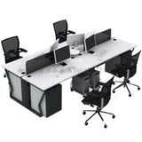 西安 办公家具钢木组合办公 桌新款 简洁电脑桌简 约职员桌