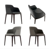 北欧宜家实木餐椅 现代简约咖啡椅 设计师酒店咖啡样板房办公椅