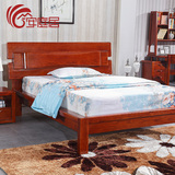 新中式全实木床儿童床 1.5 1.8米现代中式白蜡木床儿童房实木家具