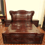 红木家具1.5米/1.8红木床实木床储物双人床带床头柜南美酸枝木