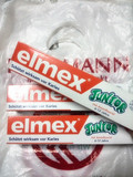 现货 代购德国Elmex儿童牙膏6-12岁换牙期75ml可吞咽含氟预防龋齿
