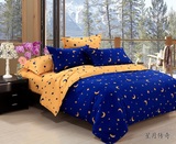 韩式家纺1.8m/2.0m床上用品四件套 床单被套被单三4件套星月传奇