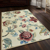 欧式美式田园定做制新中式羊毛混纺卧室客厅茶几碎花地垫炕毯地毯