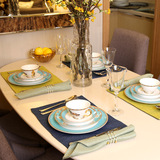 欧式美式样板间装饰餐具曼谷印象套装 刀叉勺西餐盘餐垫餐巾餐扣