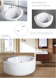 厂家直销新款冲浪按摩浴缸，扇形嵌入式，半圆形半嵌入式1.48米