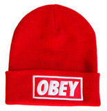 包邮OBEY品牌毛线帽 bboy针织弹力嘻哈帽子街舞冷帽Beanies冬帽