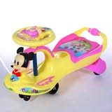 新品儿童玩具车扭扭车摇摆车溜溜车滑行车1-2-3-4岁静音轮带前筐