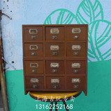 上海老物件老式文件柜小文件柜 老木柜 酒吧咖啡店装饰/古玩收藏