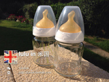 英国进口代购德国 NUK 宽口径 玻璃新生婴儿奶瓶 单个装 120ml