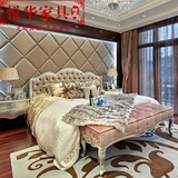 新古典简欧布艺床铺1.8米双人床样板房别墅酒店客房欧式家具定制