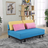 多功能布艺乳胶沙发床可拆洗可折叠伸缩单人双人1.2米1.5米/1.8米
