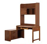 中式家具实木书柜书桌组合转角写字台现代儿童书台书架电脑桌特价