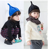 小孩毛线帽子韩版新款秋冬韩国儿童帽子尖尖洋葱针织男女宝宝儿童
