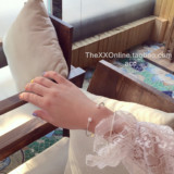 「The XX - acc 」韩国代购珍珠开口小吊牌纤细款手镯