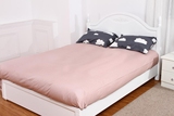 【单独床单或床笠链接】云朵夏凉被配套床单粉色三角花色100%纯棉