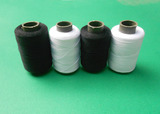 DIY服装辅料402涤纶缝纫线 优质缝纫机线黑白手缝线黑线白线500码
