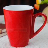 纯色马克杯 陶瓷杯子 马克杯日式粗陶 卡布奇诺杯 彩色咖啡杯包邮