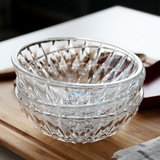 进口Ocean透明玻璃大号碗沙拉碗餐具汤碗套装泡面碗创意饭碗家用