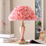 厂家直销婚庆台灯卧室床头灯创意欧式玫瑰花结婚礼物台灯浪漫温馨
