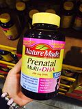 美国代购Nature Made Prenatal＋DHA含叶酸孕妇维生素胶囊150粒