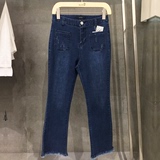 纤百家好2016夏季新款韩版牛仔裤子修身显瘦九分裤女裤MQDP327A