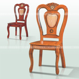 欧式田园时尚简约实木橡木餐椅 现代新古典餐可定做白色餐椅特价