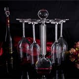欧式水晶红酒香槟杯架 带钻刻字葡萄酒高脚杯倒挂架 创意结婚礼物