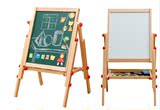 学龄前儿童榉木2-7岁以上升降磁性双面超大画板黑板学习玩具