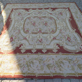 出口欧美纯羊毛彩色手工绒绣高档地毯（宫廷系）2。8*3。6米