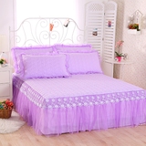 床裙单件加厚床裙夹棉床套单件韩式蕾丝床罩床盖1.8m床1.5米2m