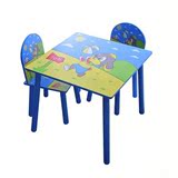 特价儿童桌椅套装木质宝宝学习桌写字桌幼儿园桌椅子组合1桌2椅
