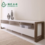 林氏木业时尚电视柜 现代卧室客厅1.8米长柜 板式电视桌家具HY-U5