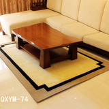 中式简约现代风格 手工羊毛地毯 客厅茶几地毯 卧室地毯 可定制