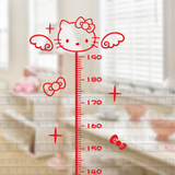 身高墙贴凯蒂猫宝宝儿童测身高KT猫贴纸成人卡通量身高尺墙贴包邮