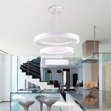 创意个性圆形灯时尚大气现代简约圆形遥控亚克力铝材LED吸顶吊灯