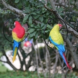 树脂仿真金刚鹦鹉鸟摆件花园庭院装饰品园林景观动物雕塑工艺摆设
