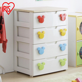 爱丽思IRIS抽屉式收纳柜塑料儿童整理柜玩具储物柜米奇宝宝衣柜子