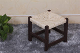 实木小板凳矮凳玉米皮面小凳子櫈子小木凳木头凳子小登子小方凳子