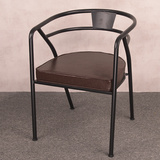北欧宜家复古创意铁艺餐椅休闲椅子办公椅餐桌椅餐厅客厅阳台