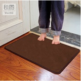 出口日本法兰绒超柔客厅卧室地毯儿童爬行地垫方形纯色可机洗地毯