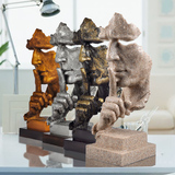 现代创意办公室办公桌桌面雕塑摆件老板欧式家居工艺艺术品装饰品