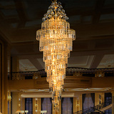 欧式奢华别墅楼梯水晶灯复式楼梯灯长吊灯现代简约客厅大吊灯