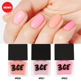 小K家 韩国正品3CE 限量版少女粉系列 粉色指甲油套装PK20 21 22