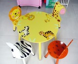 日本购 儿童桌椅套装实木宝宝学习桌幼儿园桌椅写字桌组合书桌游