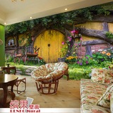 3D丛林树林墙纸沙发卧室电视背景墙餐厅休闲吧无纺纸壁纸大型壁画