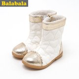 巴拉巴拉童鞋女童休闲加绒加厚鞋儿童保暖雪地靴2015儿童冬装新款