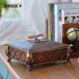 橡树庄园 美式古典蜻蜓首饰盒摆件 时尚家居样板房会所软装饰品
