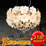 现代简约LED水晶灯花朵客厅灯吊灯吸顶灯餐厅灯具卧室灯饰灯9687