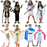 万圣节cosplay 儿童埃及王子公主演出衣服 尼罗河希腊表演出服装
