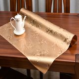 豪华土豪金色印花PVC茶几餐桌垫布防水油软质玻璃塑料免洗隔热